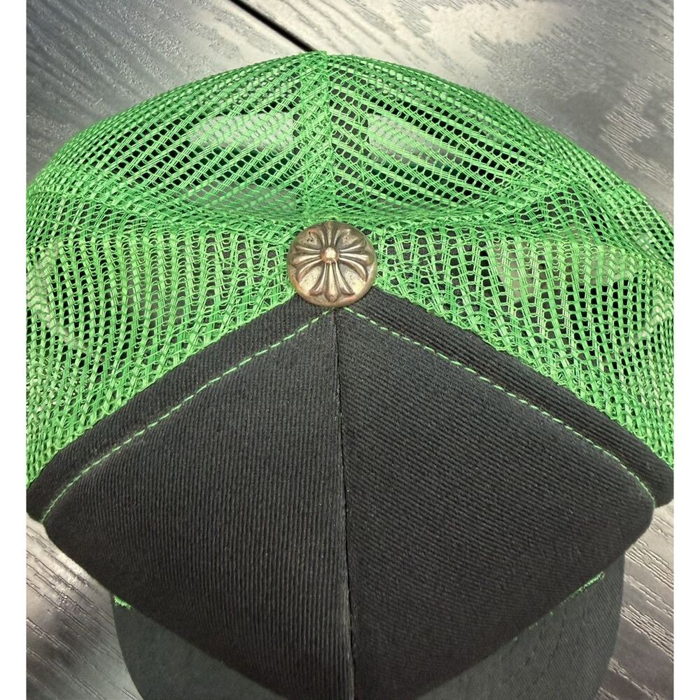 Chrome Hearts CH Hollywood Green Trucker Hat - Picture 3 of 10